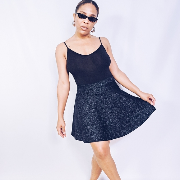 Metallic Skater Skirt - Picture 2 of 7